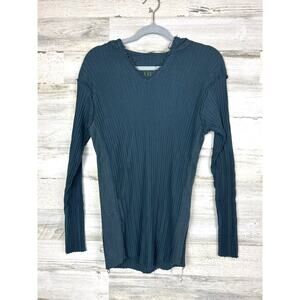 Indie Peace Women’s S Blue Handmade Long Sleeve Boho Hoodie Top Rare